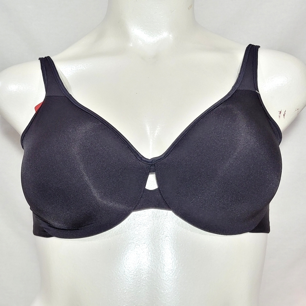 36D Lilyette 904 Plunge Into Comfort‎ Keyhole Underwire Black NWT